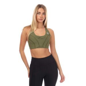 Skins Womens/Ladies Series-3 Hi-Impact Sports Bra / Khaki Green